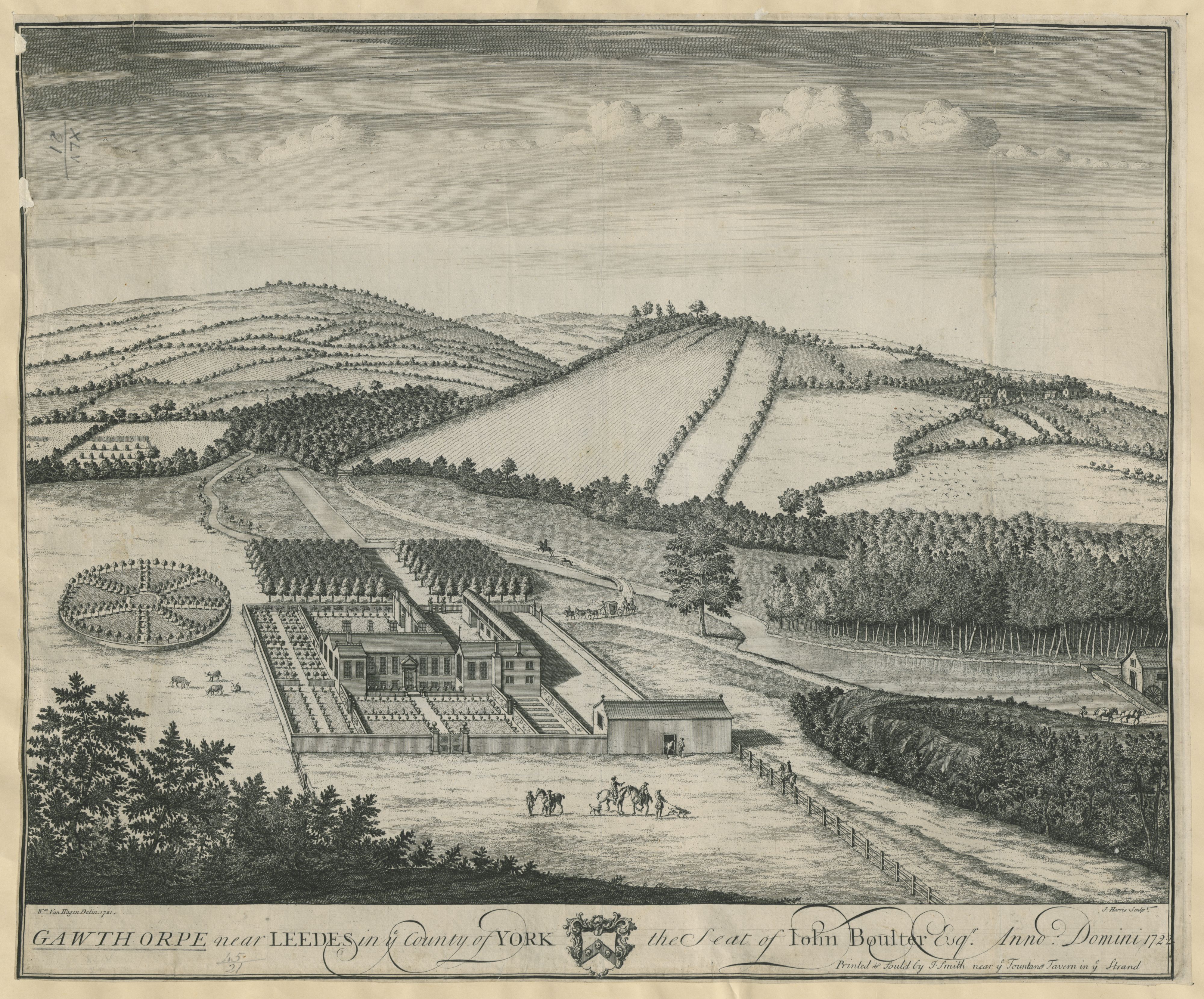Drawing of Gawthorpe estate
