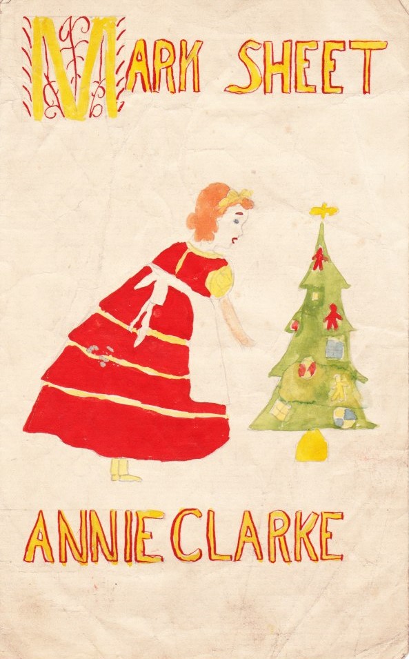 Annie Clarke's Mark Sheet