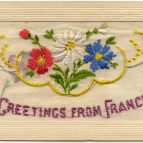 Embroidered Postcard