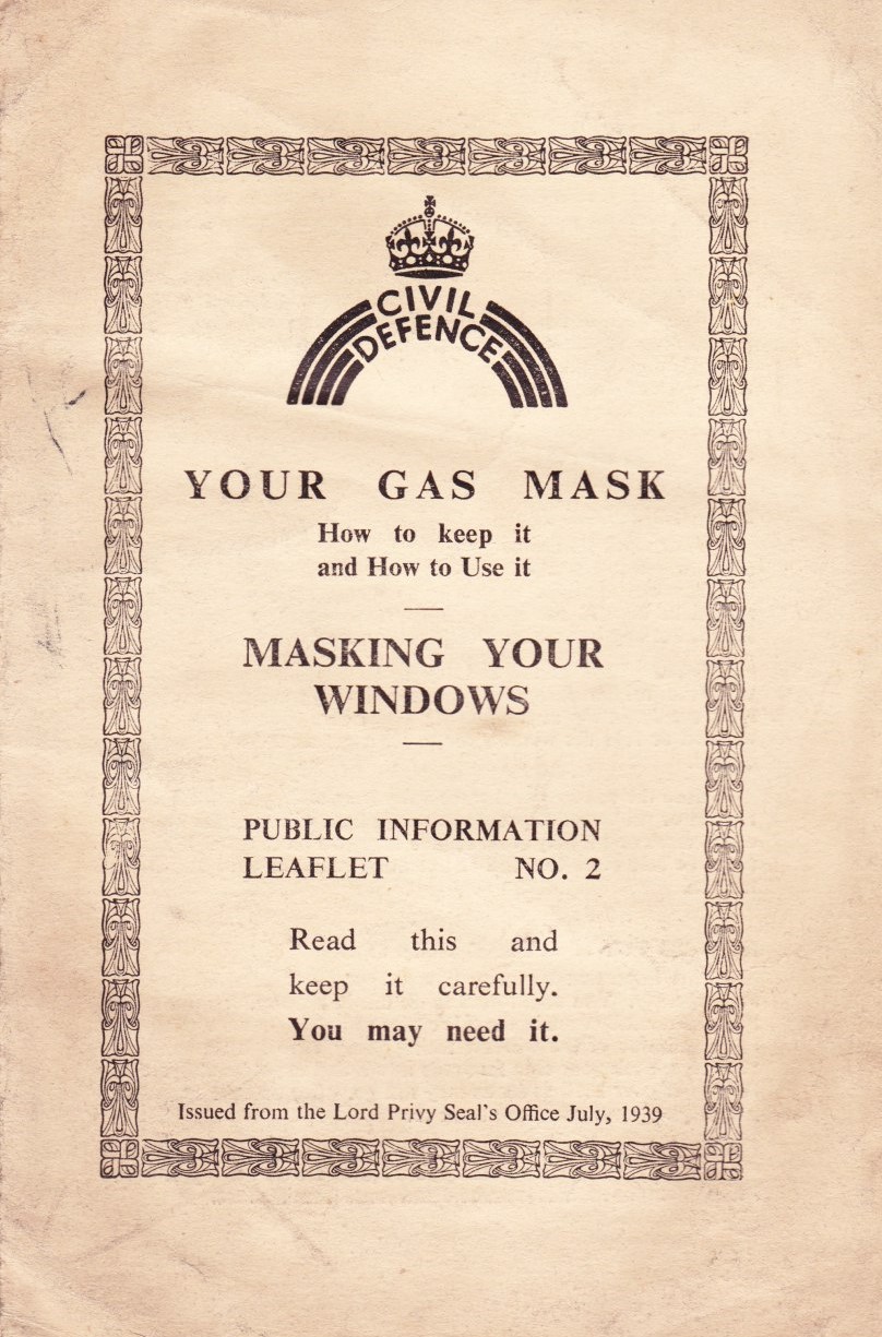 Gas Mask Leaflet 1939