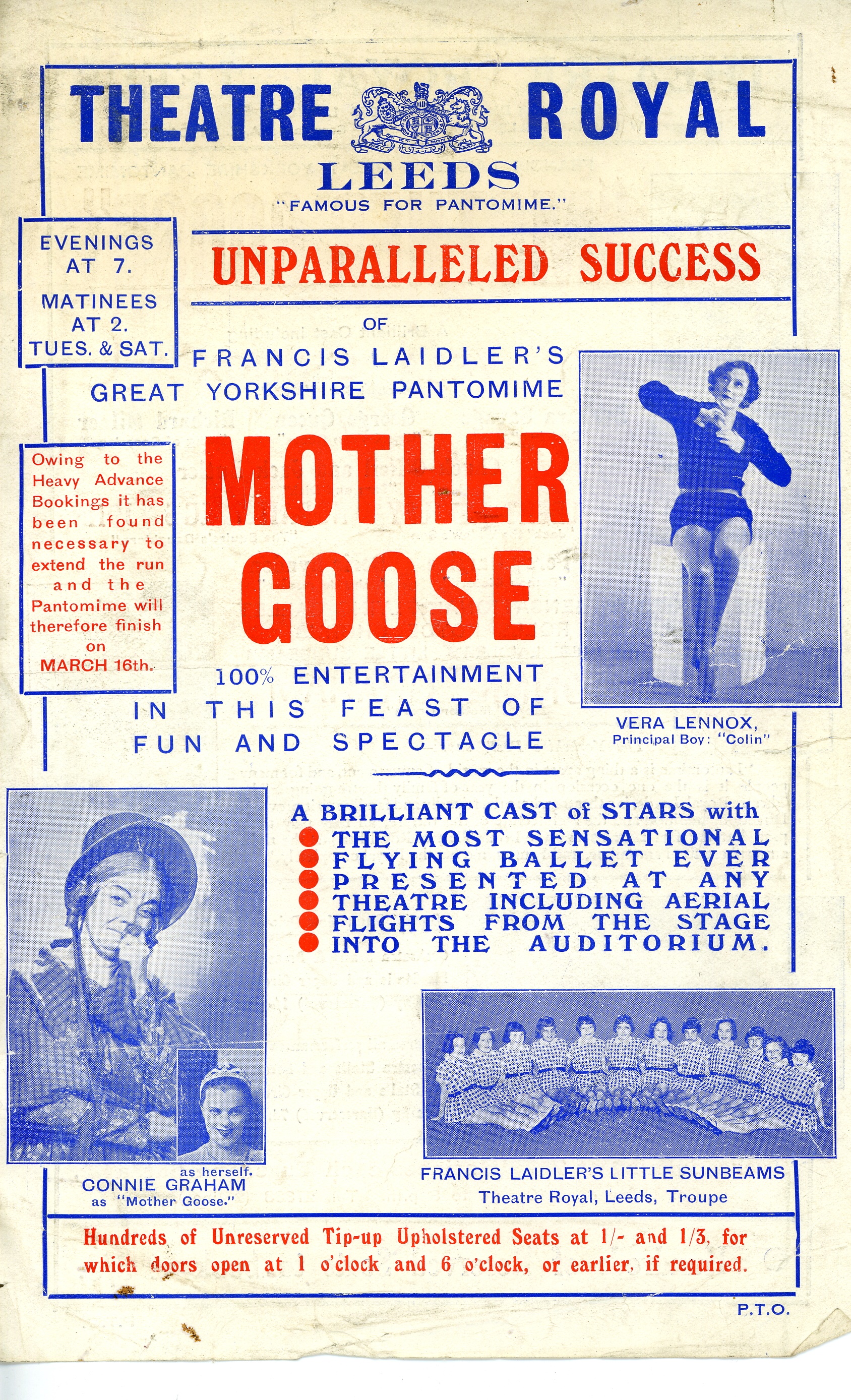 Advert boasts "100% entertainment in this feast of fun and spectacle"