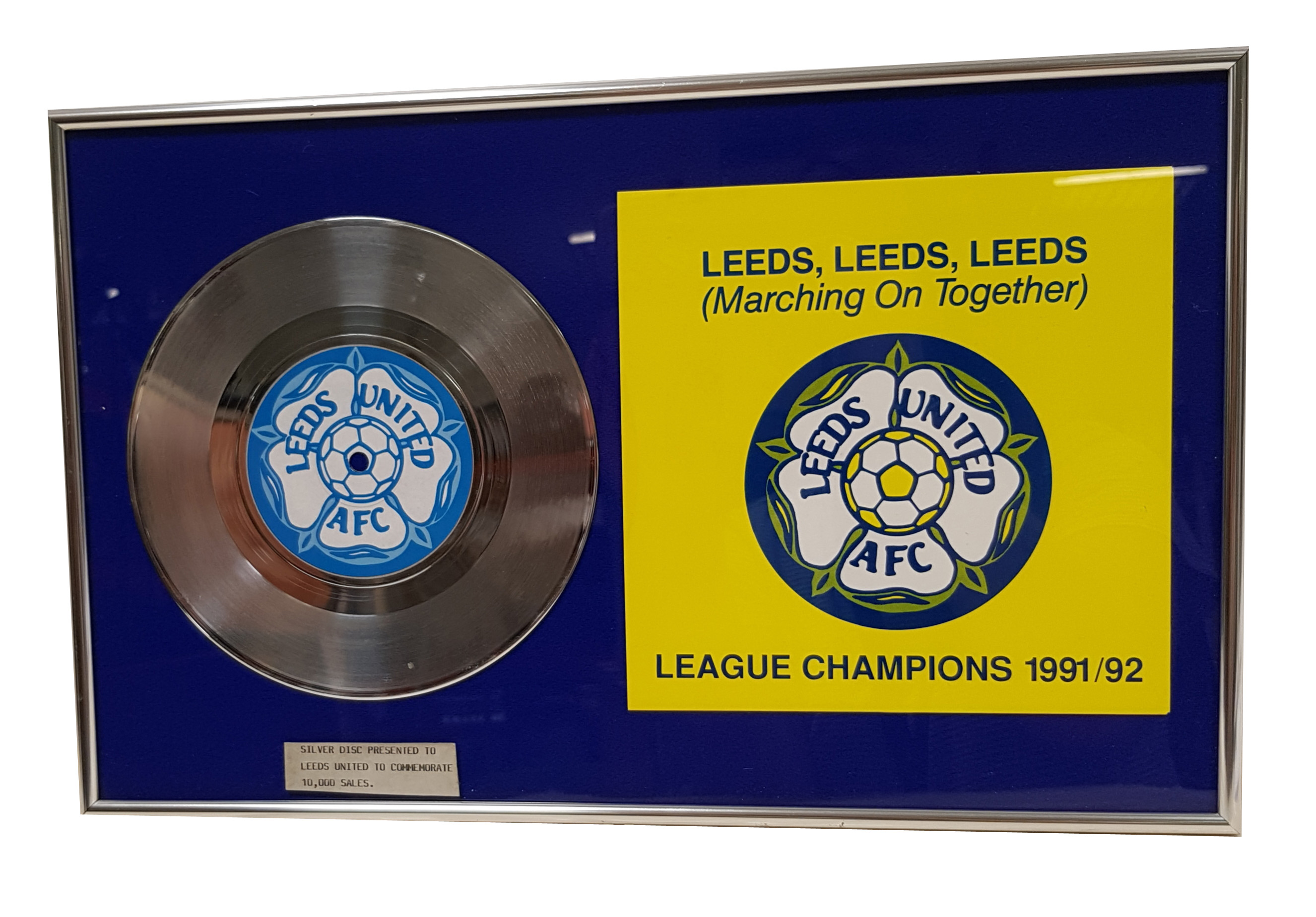 Colour photograph showing a CD and CD cover in a frame