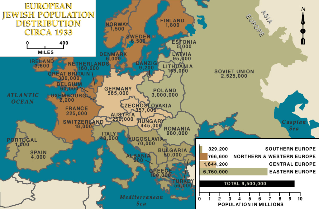 Map of Europe 1933