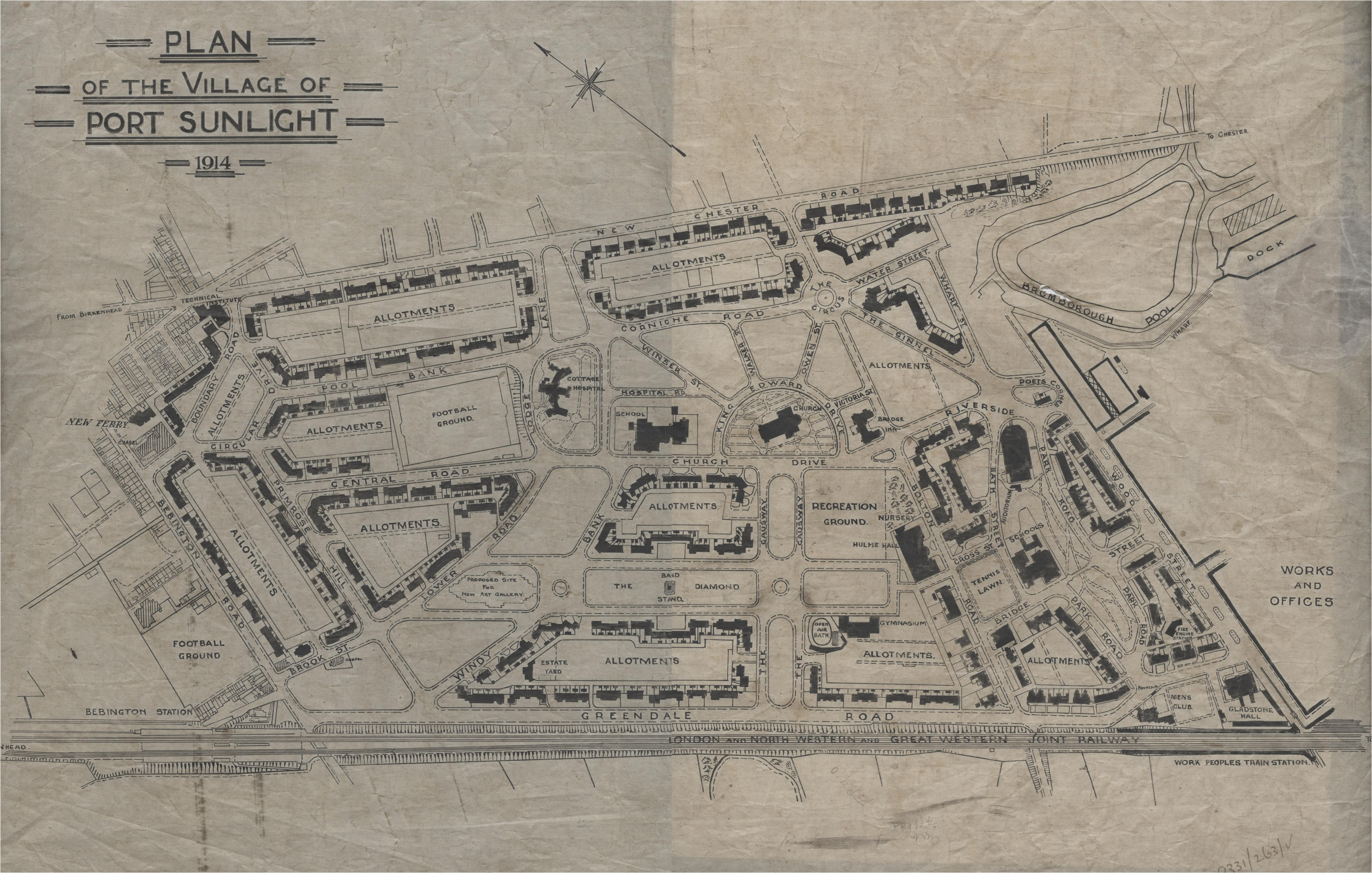 Plan of Port Sunlight 1914