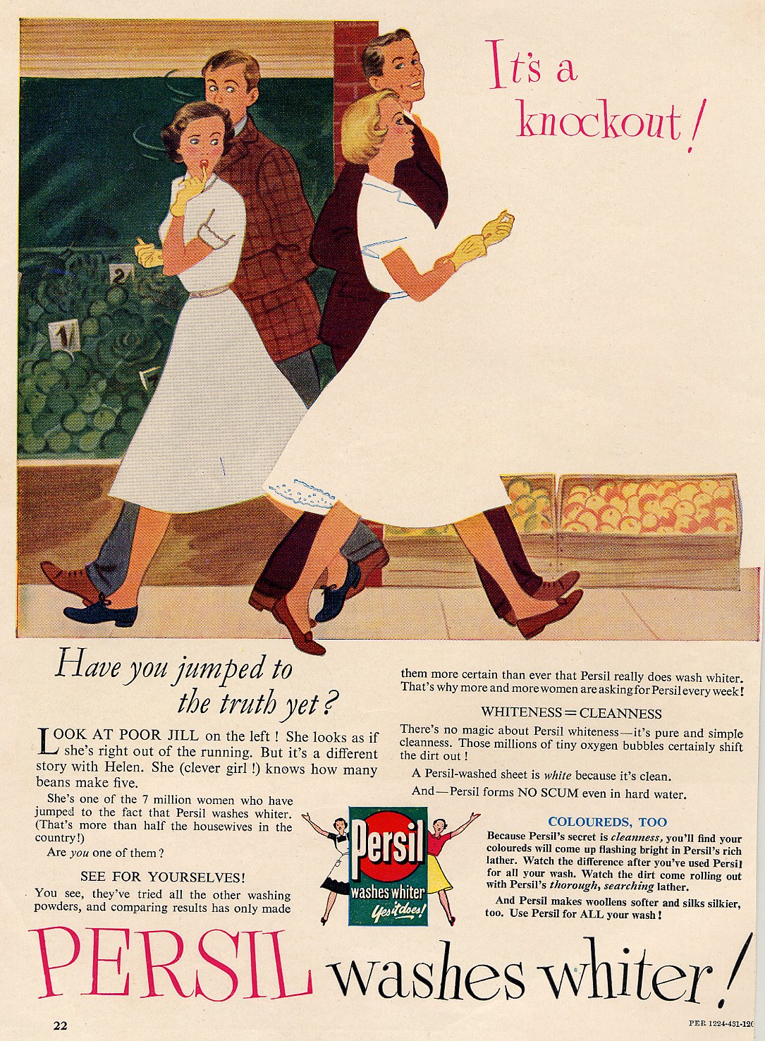 Persil Washes Whiter Advert 1951