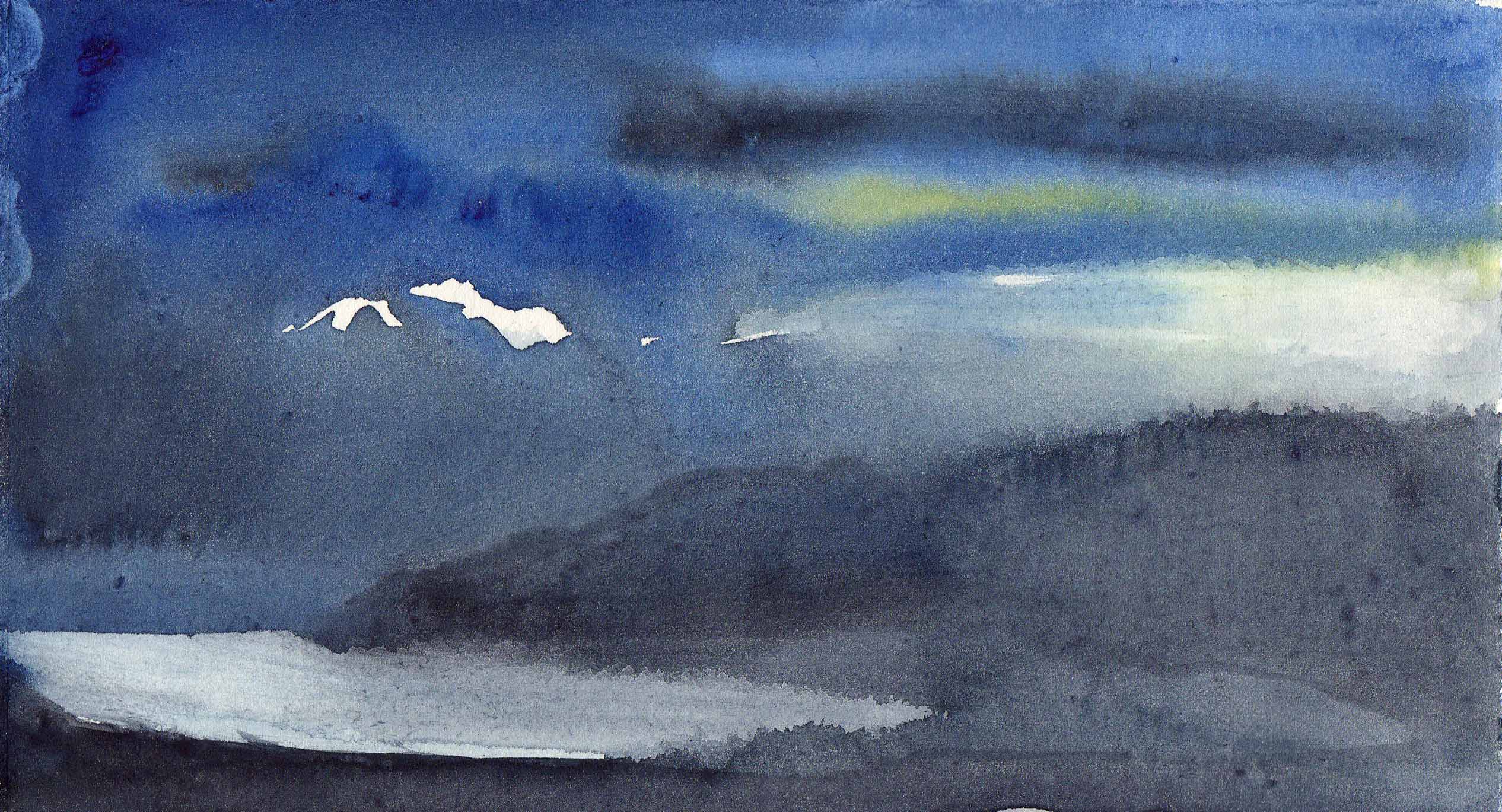 Seascape Sketch by Kyra Cane