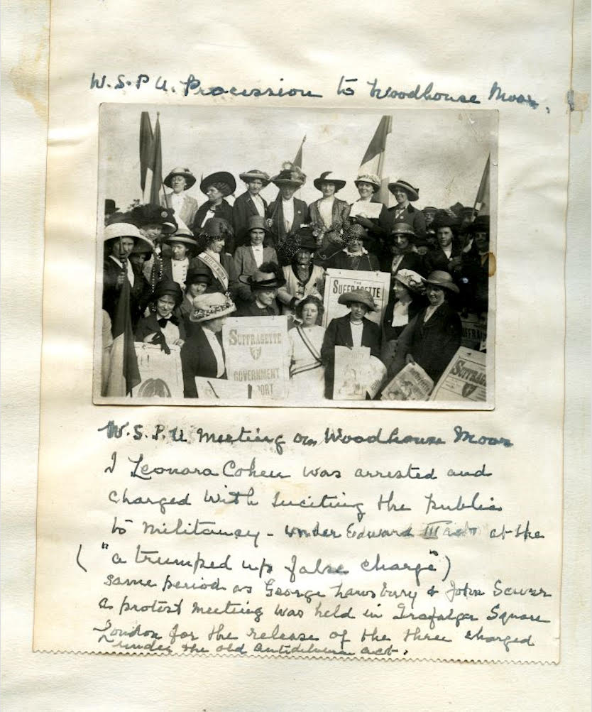 A  meeting  of  the WSPU on  Woodhouse Moor.