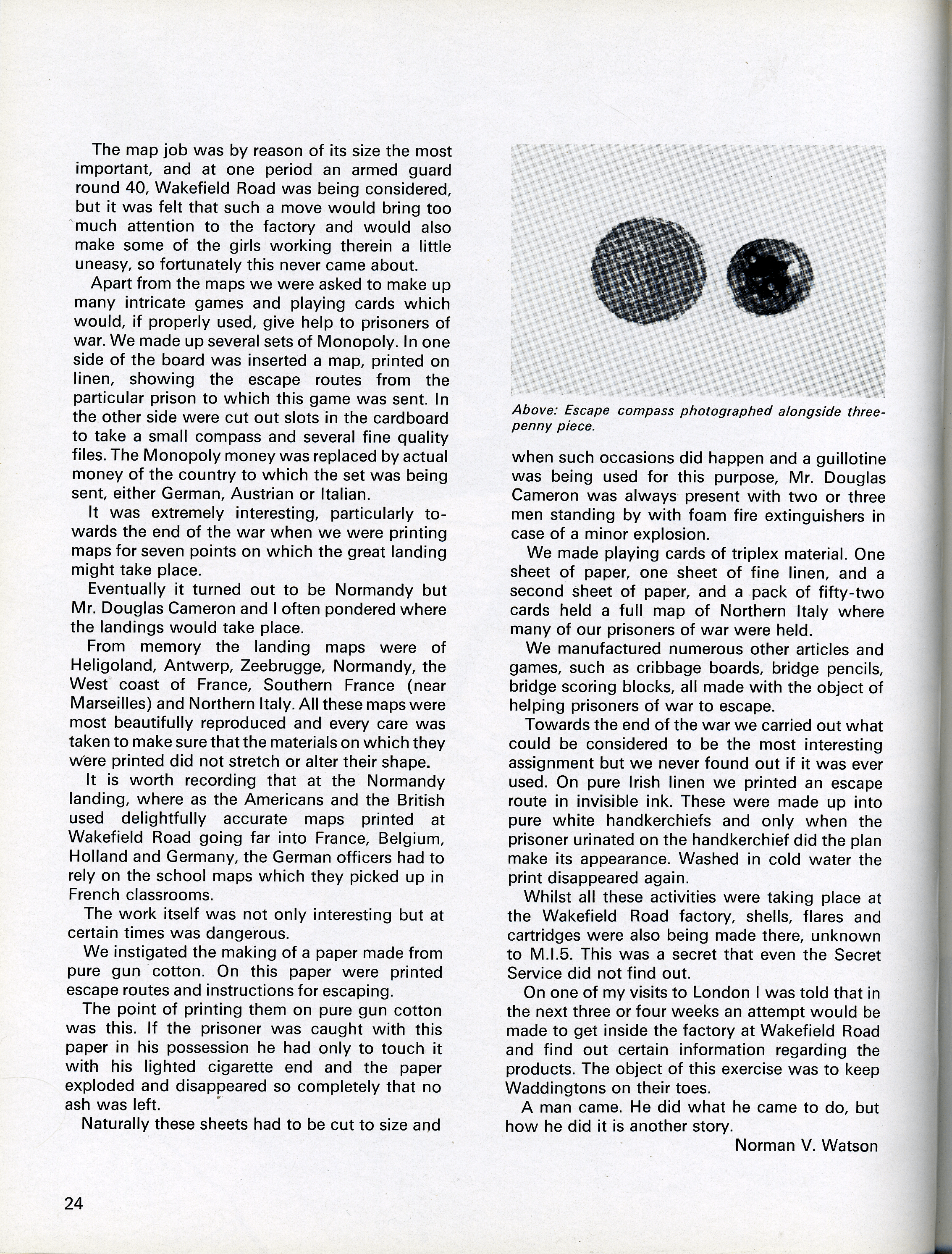 Magazine exerpt 1 Waddingtons