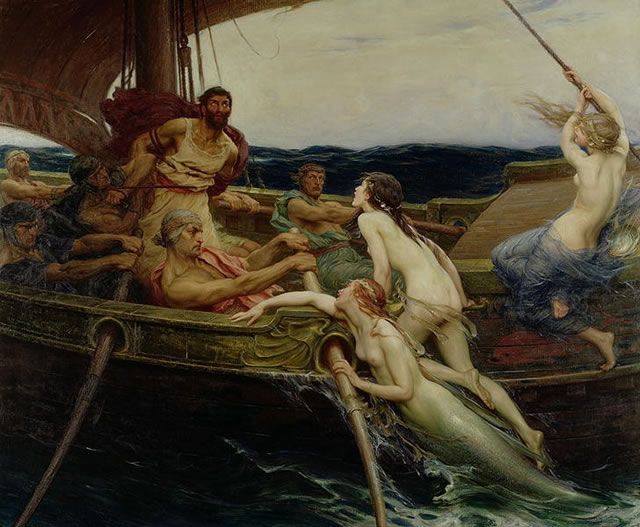 Herbert Draper - Ulysses and The Sirens 1909