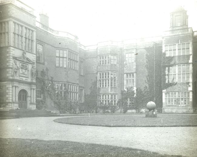 Lantern slide showing Temple Newsam House