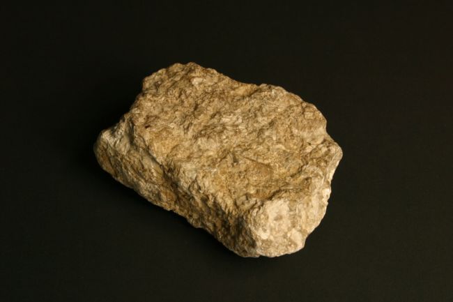 A chunk of pale coloured rock