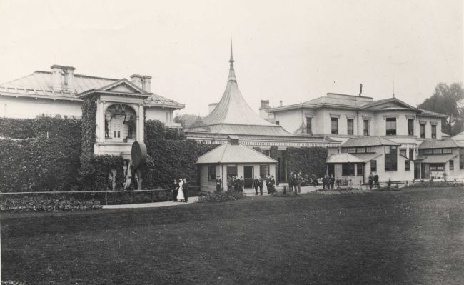 Black and white photograph showing the original location of St Dunstan’s (now Blind Veterans UK) at St Dunstan’s Lodge in Regent’s Park, London.