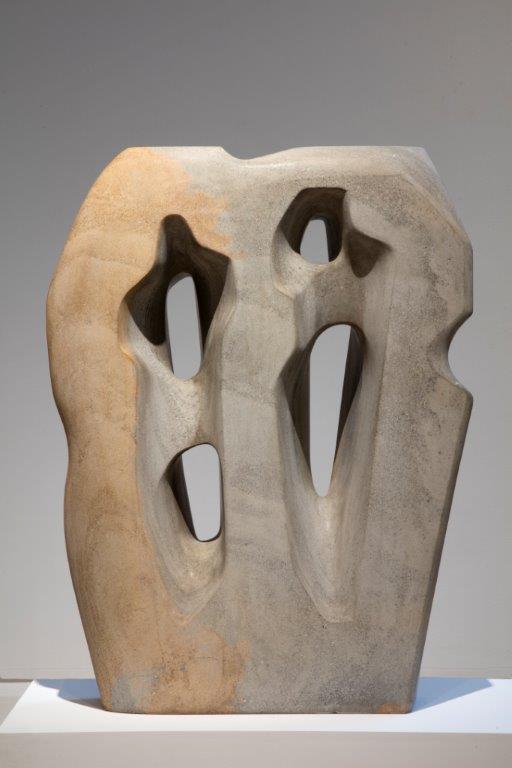 Hieroglyph, sculpture,1953, Ancaster stone by Barbara Hepworth