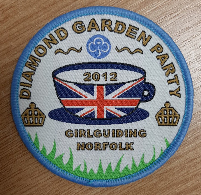 Girl Guiding  Badge for Diamond Garden Party 2012