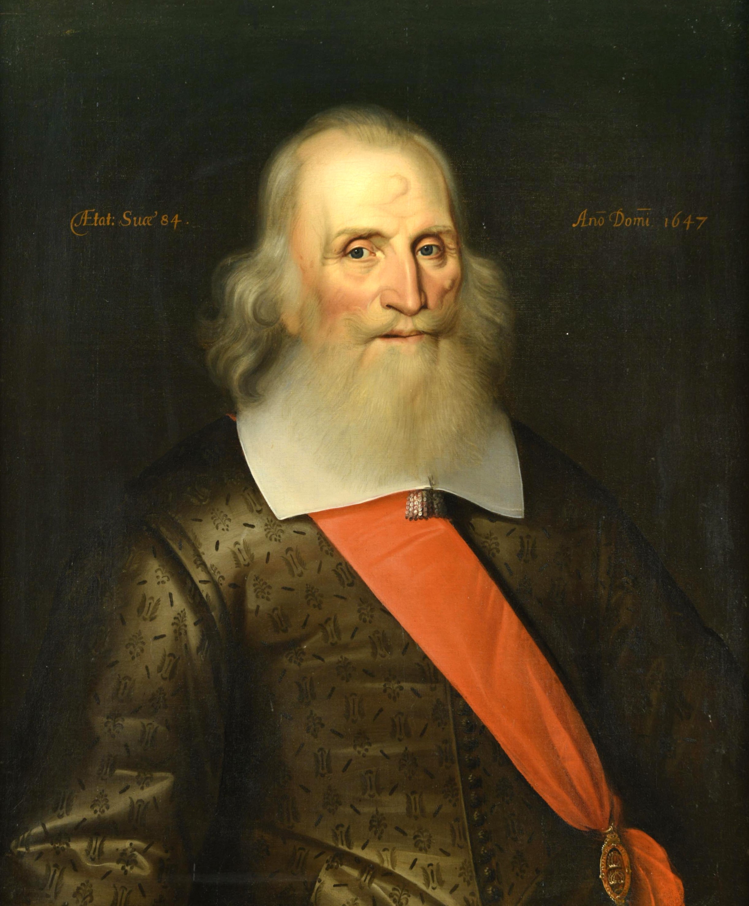 Portrait of Sir Oliver Cromwell as an elderly man