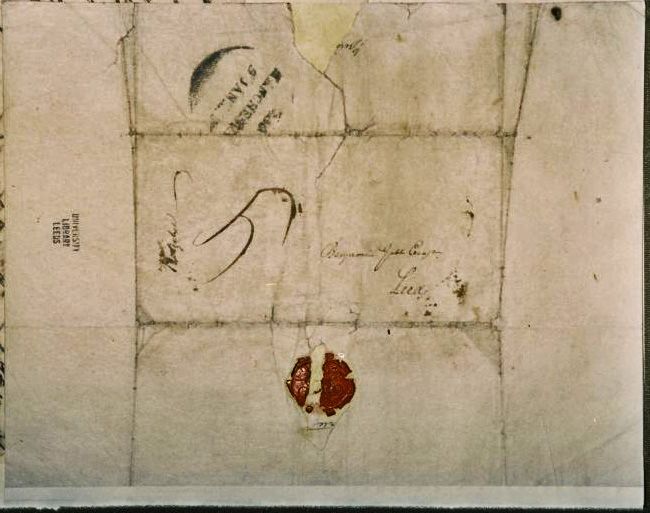 Photograph of the front of Gott´s Apprentice papers (1779)