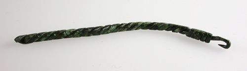 Strands of wire twisted together with a hook on one end,