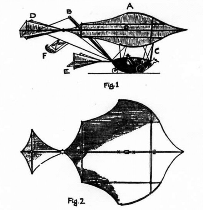 Design drawings for Cayley's Glider