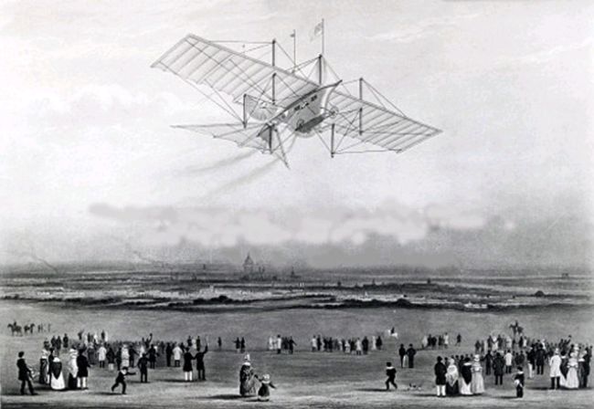 Artist's impression of Henson's proposed craft