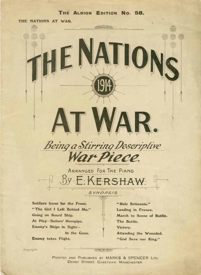 Light brown or cream background with black type with the title printed on it