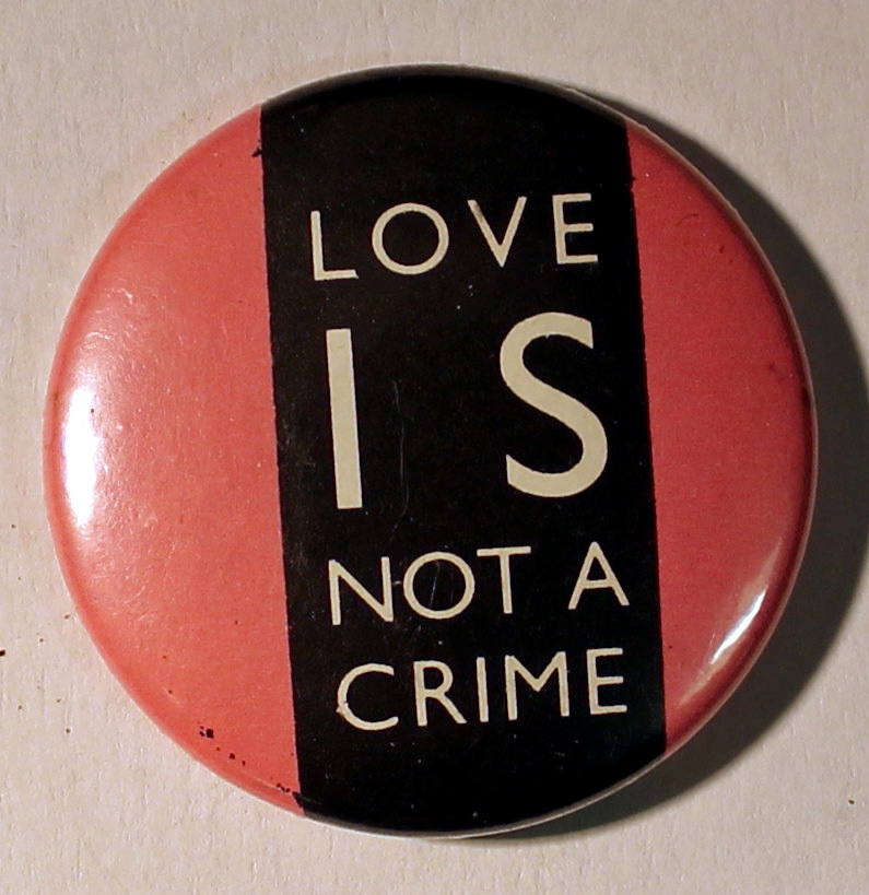 Intentional Promotions Pin Badge: Love is not a Crime