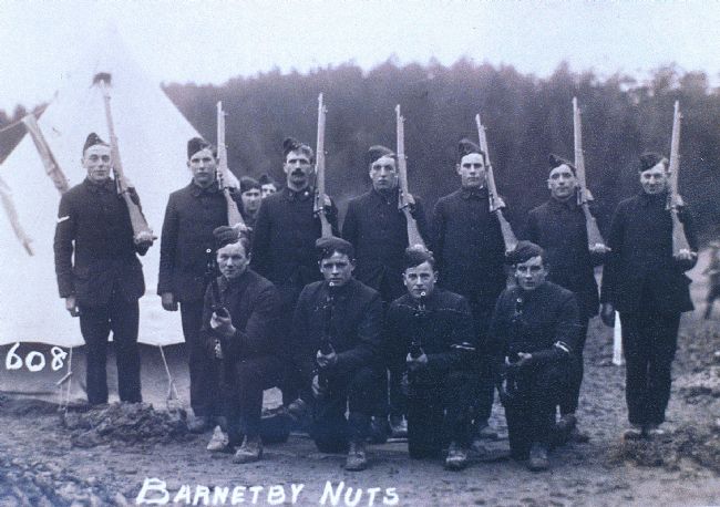 New army recruits in North Lincolnshire, 1914