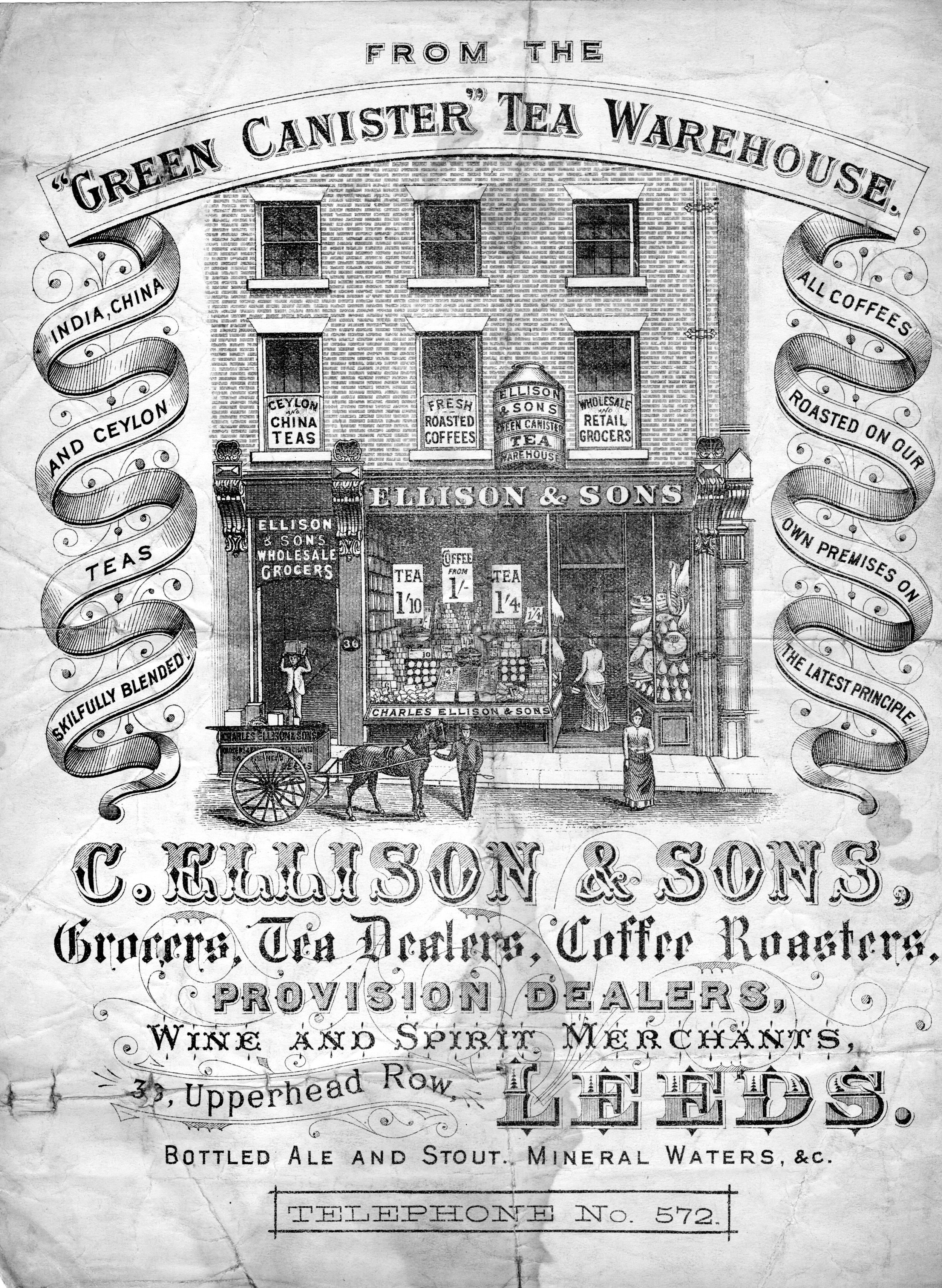 Tea Warehouse Advert for a Leeds' Store