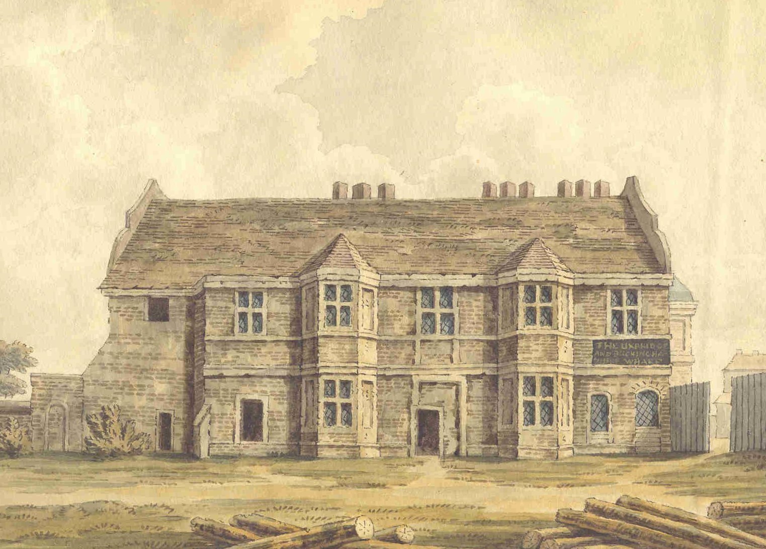 Picture of a 15th Century two-storey house