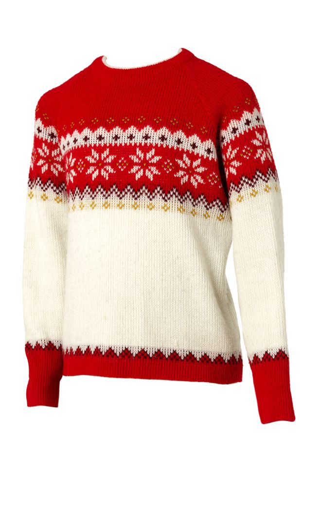 Red and white jumper from the 1960s by M&S