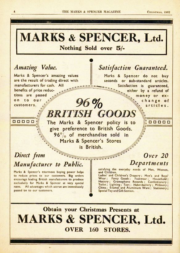 1932 M&S advert