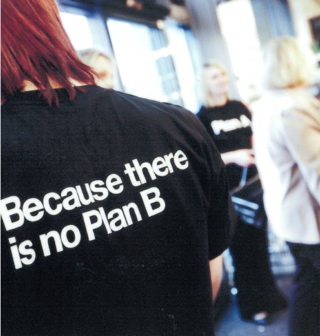 M&S Plan A Slogan on a T-Shirt