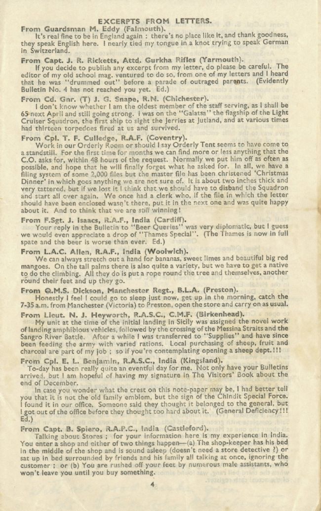 M&S Forces Bulletin No. 8 1944