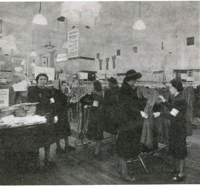 M&S sales assistants 1940 wearing ARP Service armbands