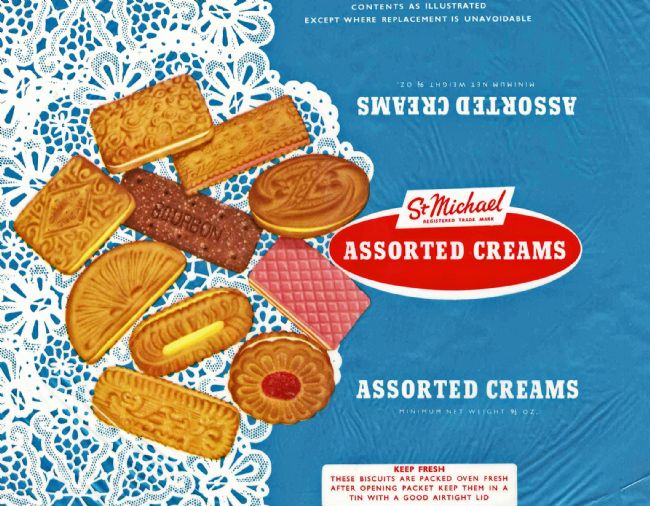 M&S 1950s Biscuit selection wrapper