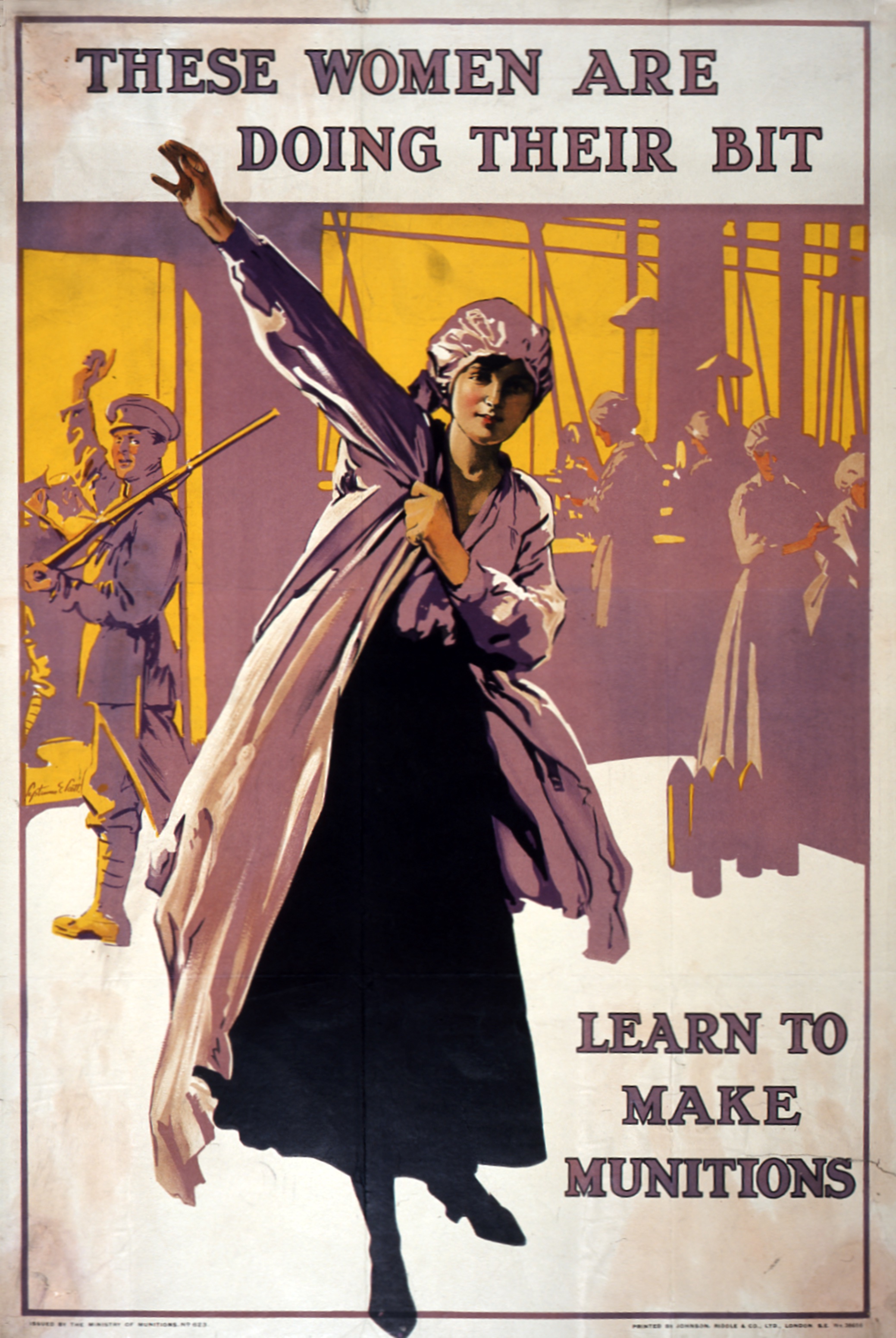 Learn to Make Munitions, First World War Propaganda Poster
