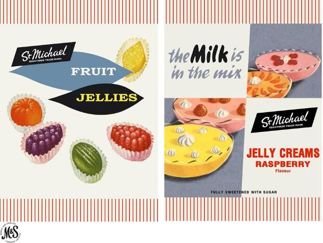 M&S 125 Anniversary tea towel with retro design