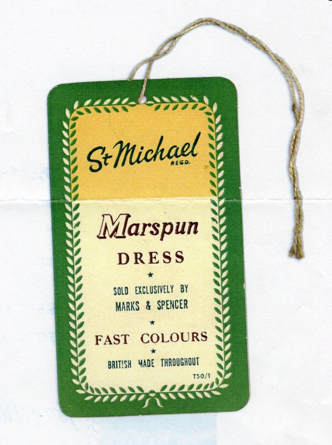 M&S Marspun Dress Label