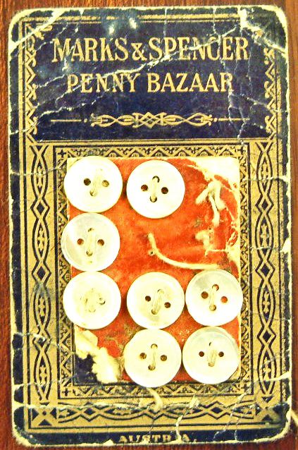 Button Card as sold in the M&S Penny Bazaars