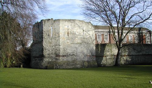 Roman wall and tower