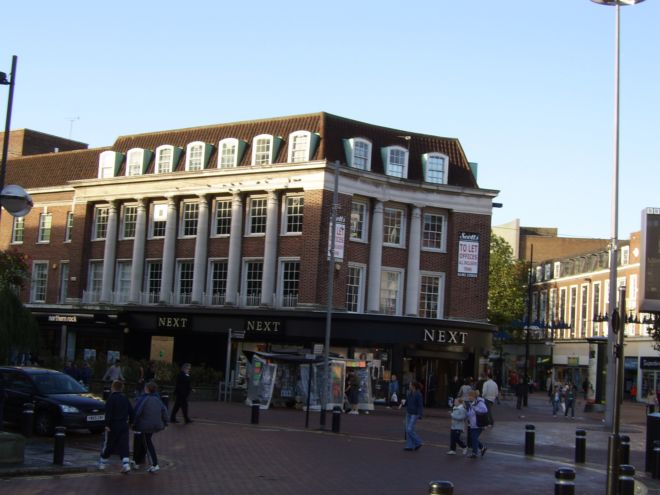 Colour photograph of Next clothing shop in Queen Victoria Square, Hull 2005