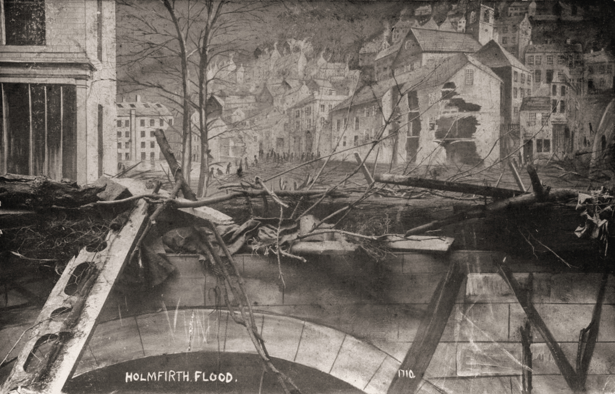 Holmfirth Flood Postcard