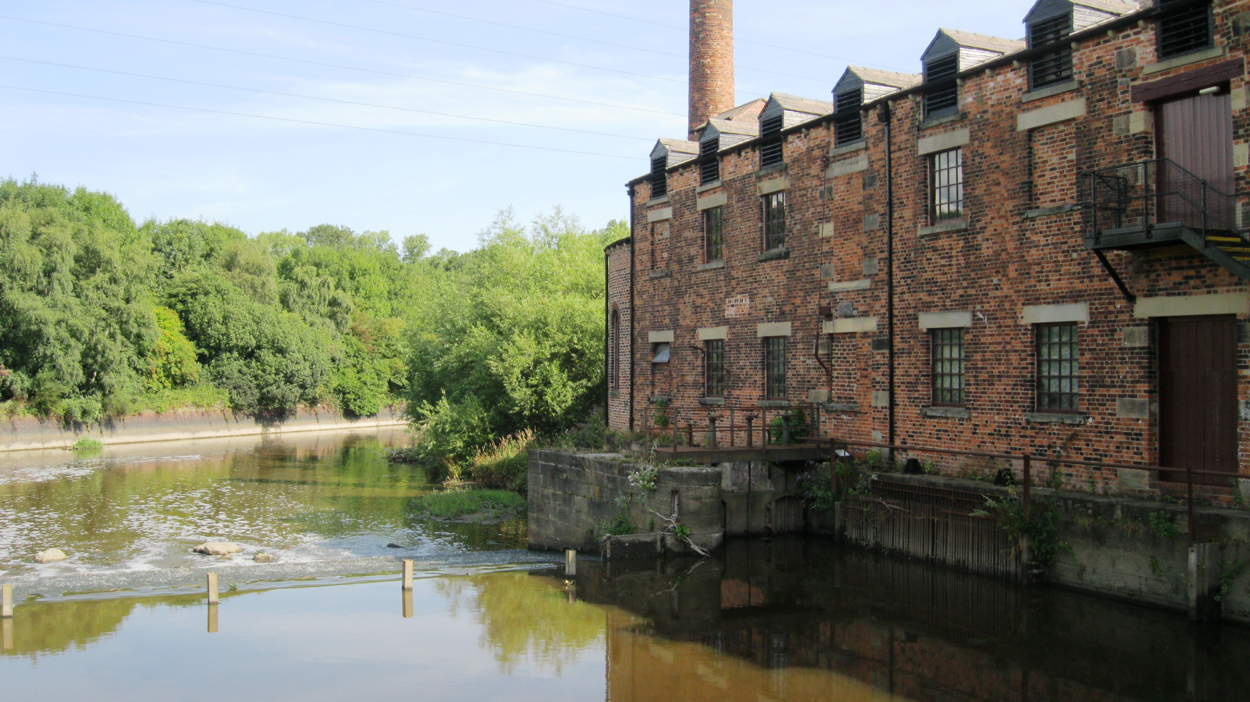 Weir at Thwaite Watermill, Leeds