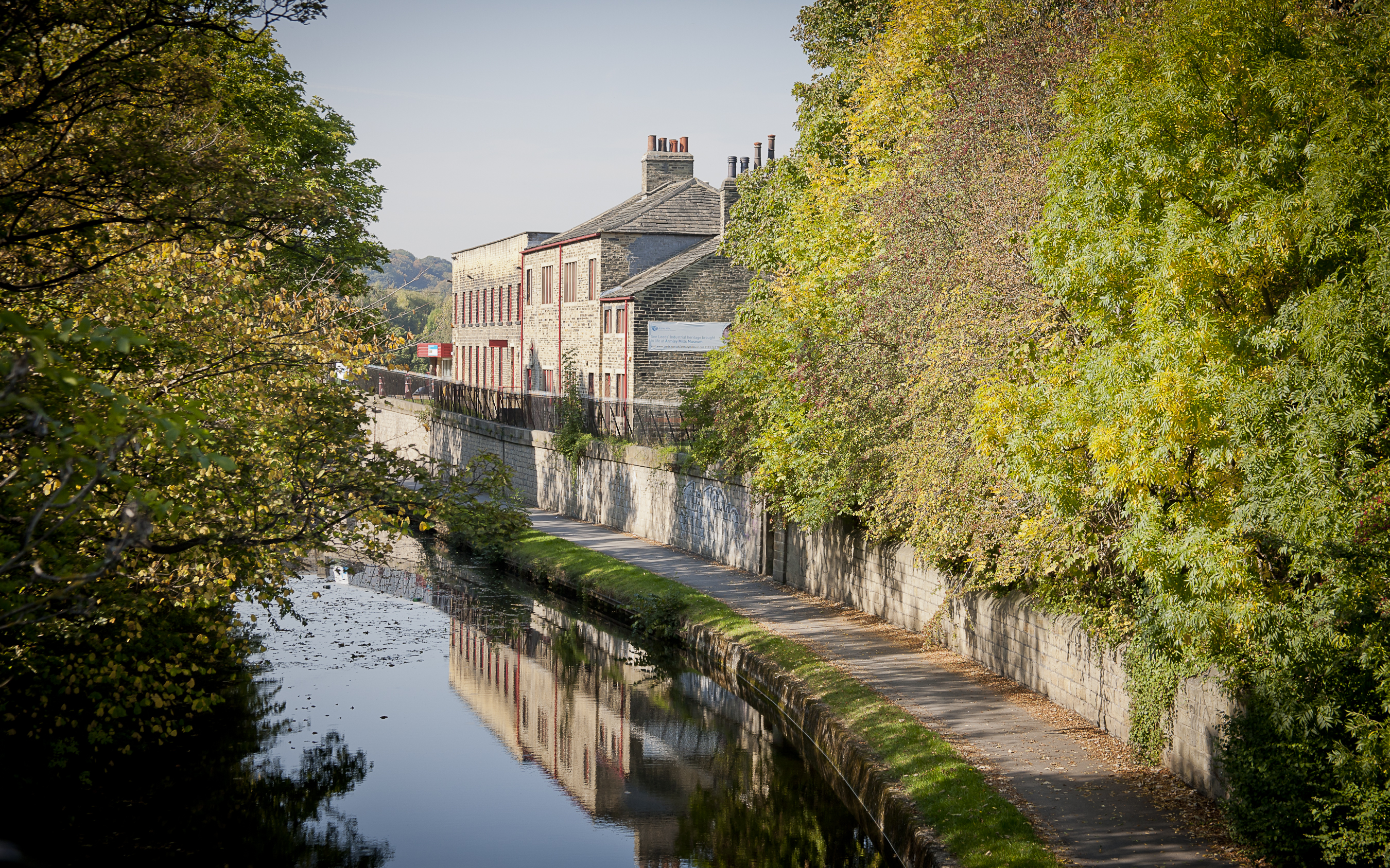 Leeds Industrial Museum at Armley Mills canalside buildings