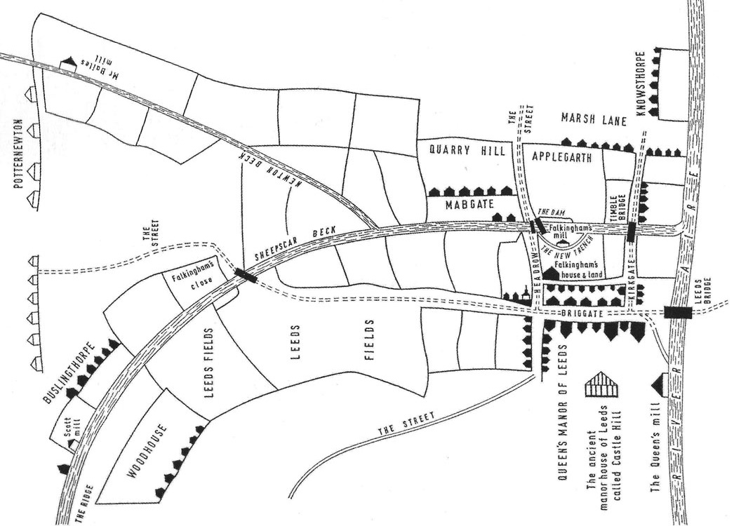 Reproduction of Tudor Map of Leeds