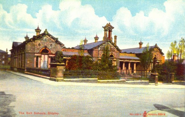 Saltaire Factory School pre-1910, known today as Shipley College