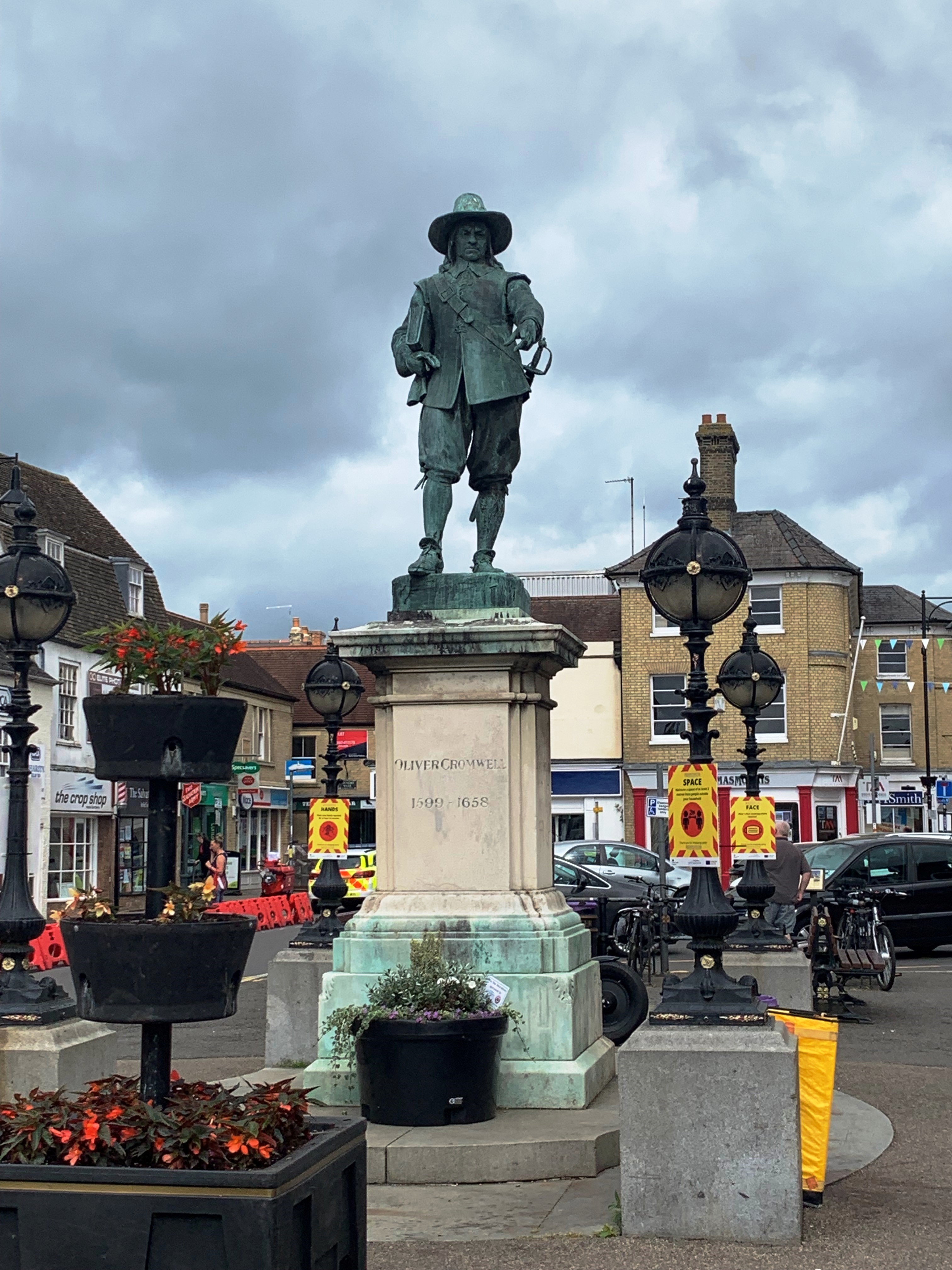 Oliver Cromwell Statue in St Ives