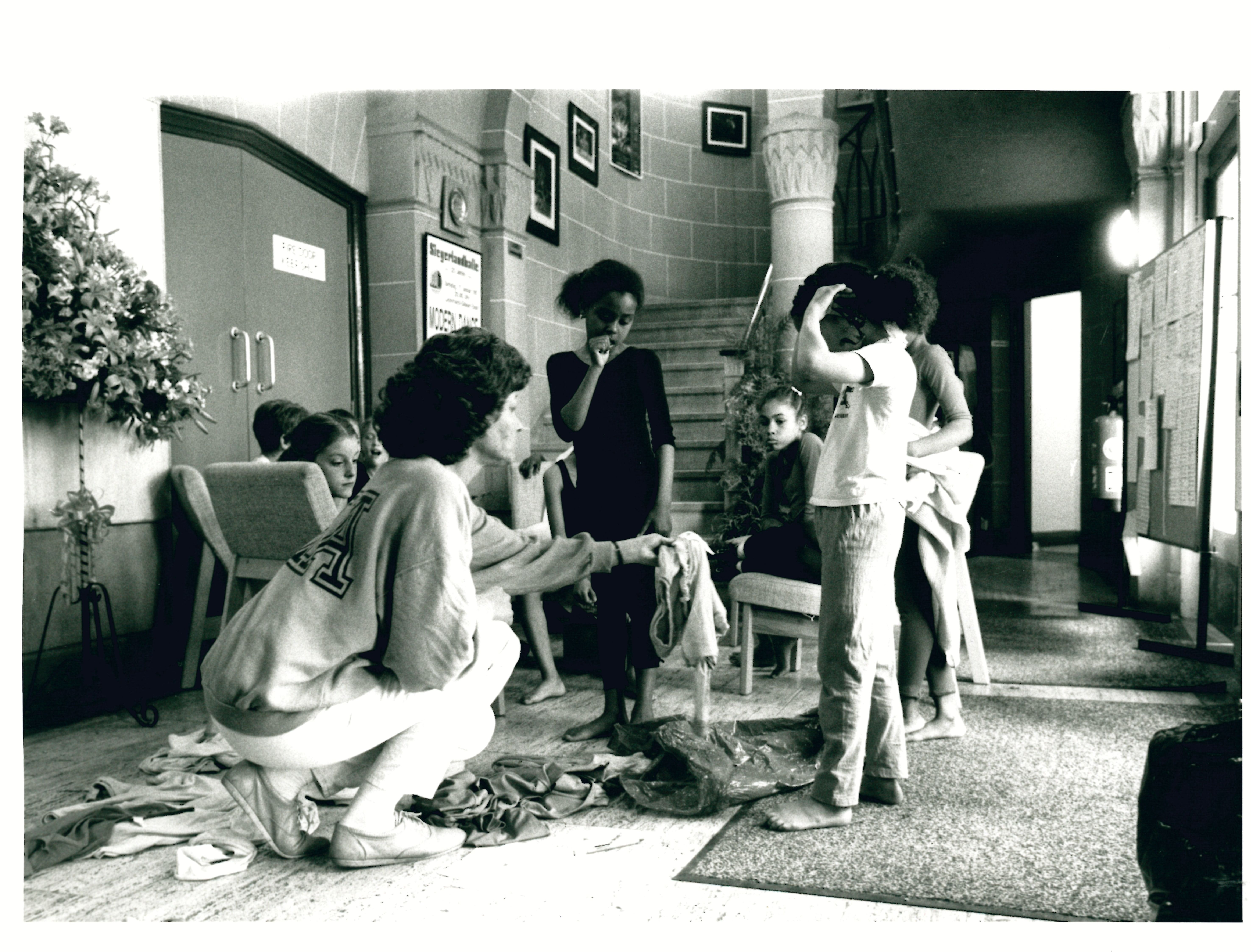 Black and white photo of Nadine Senior