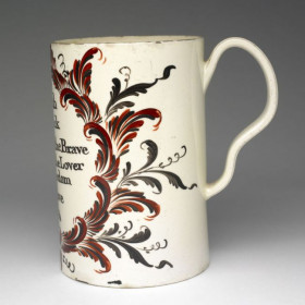 Creamware Abolition Mug