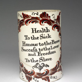 Creamware Abolition Mug