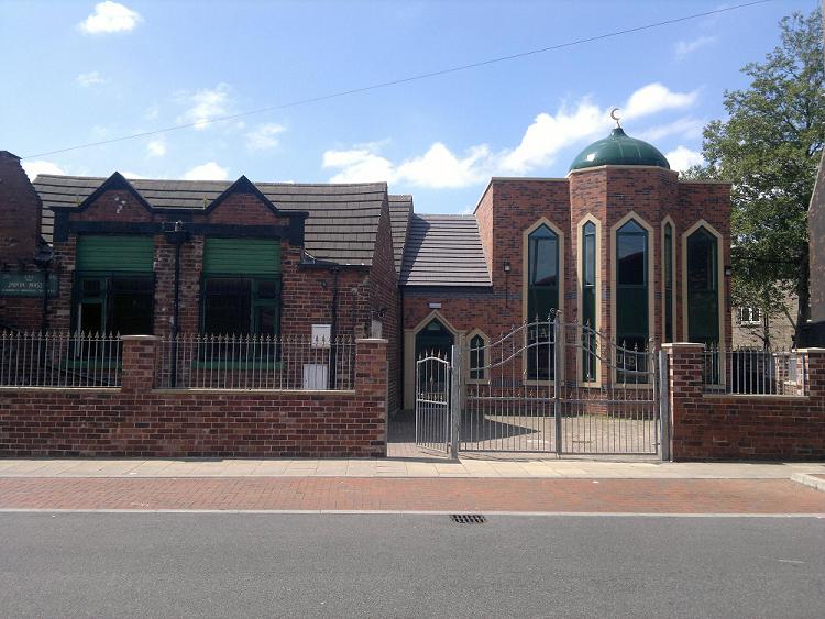 Contemporary photograph of a brick built mosque